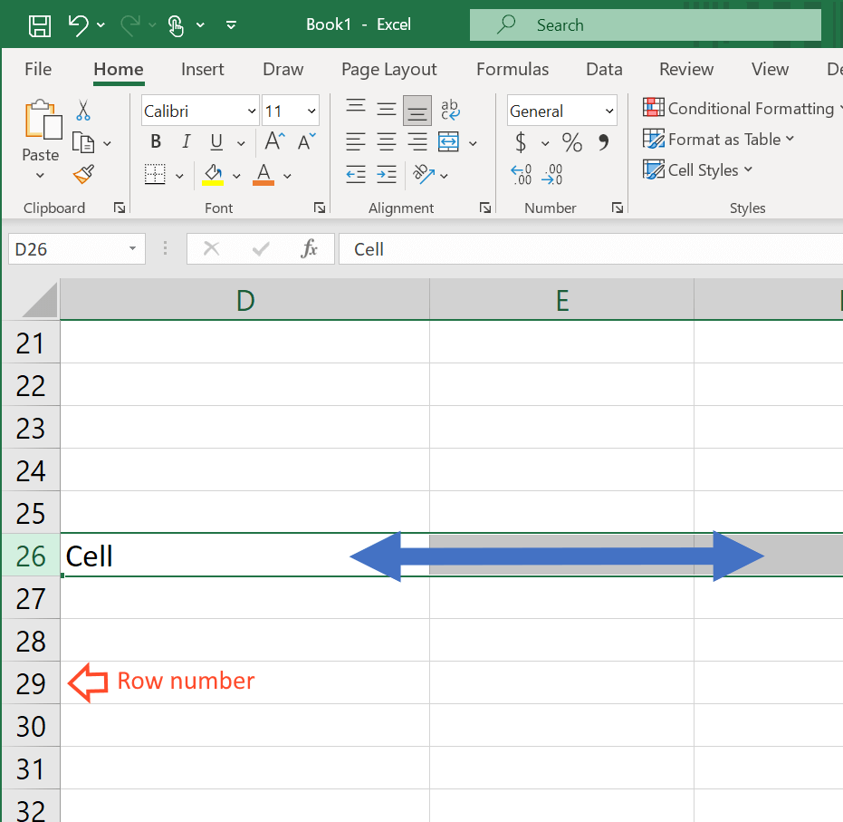 excel rows