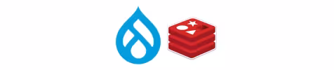 Drupal Redis logos