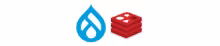 Drupal Redis logos